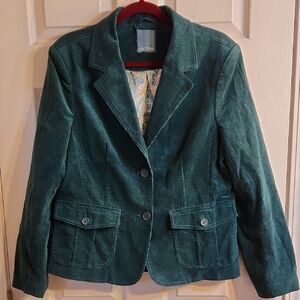 Women's Green Corduroy Jacket